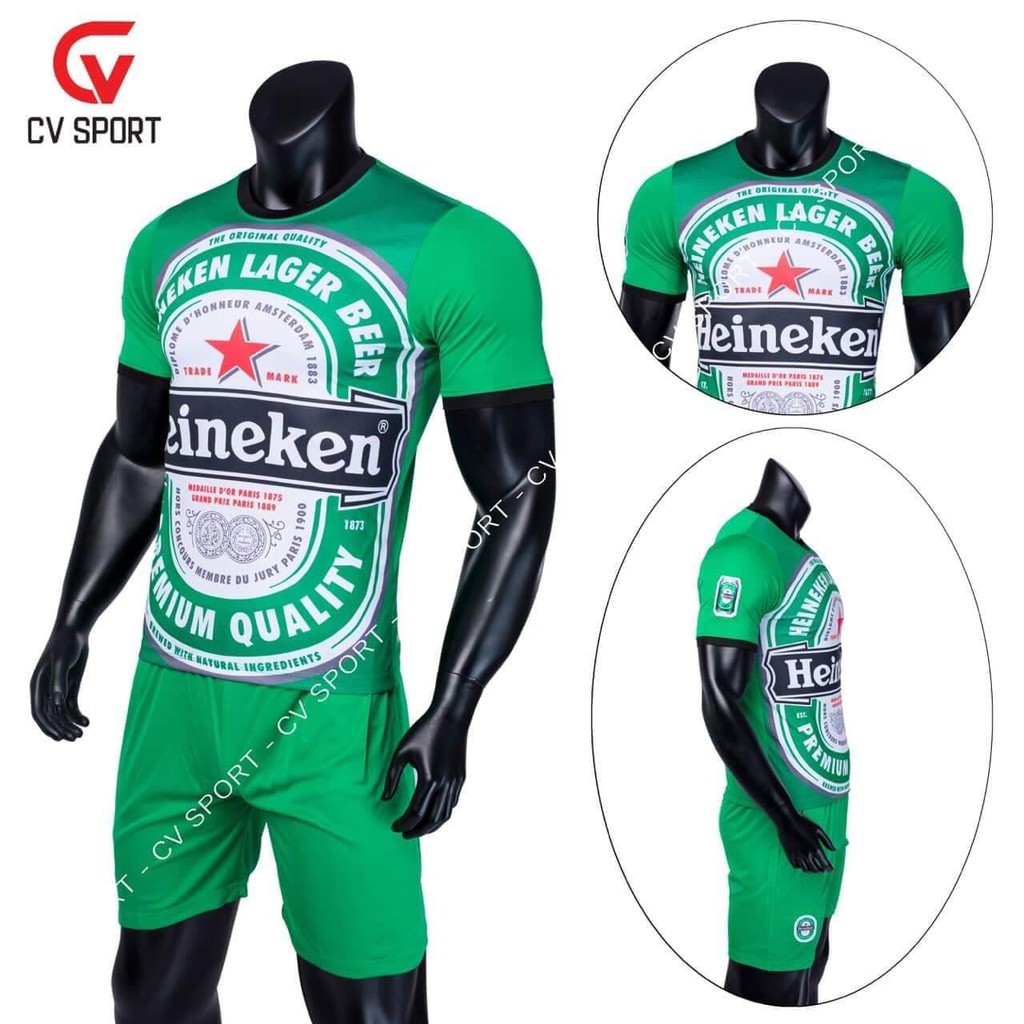 Bộ quần áo bóng đá Heliken siêu chất