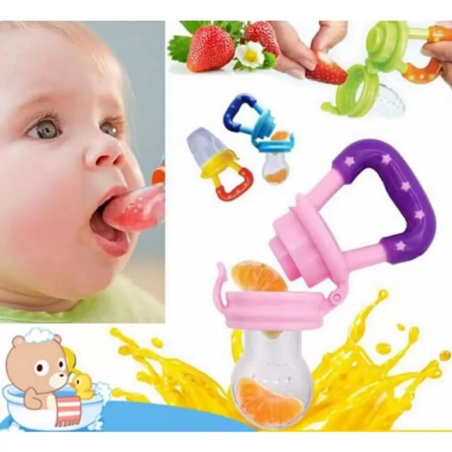 Túi Nhai Chống Hóc, Túi Nhai Ăn Dặm Cho Bé (Tặng kèm dây đeo và 1 núm nhai)