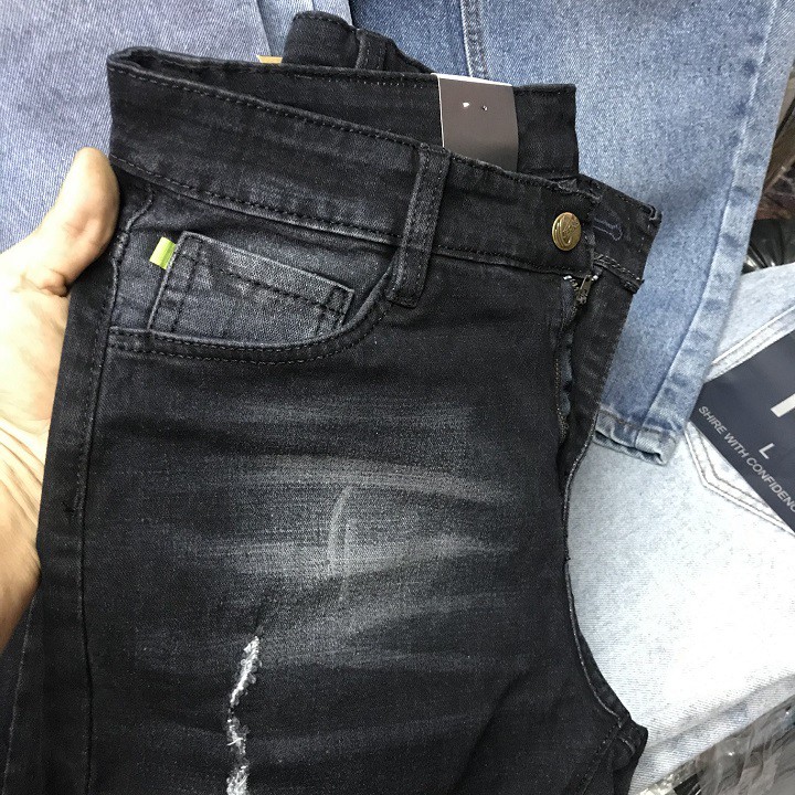 Quần Jogger nam jean co giãn [kiểu bo lai] JN351