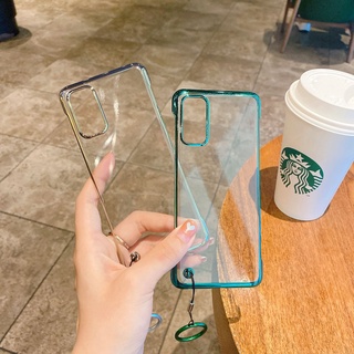 Ốp điện thoại Samsung S10 S20 S21 Note 10 20 Plus Ultra Frame-Less Thiết kế mặt sau bằng nhựa cứng trong suốt Vỏ chống sốc TPU K01