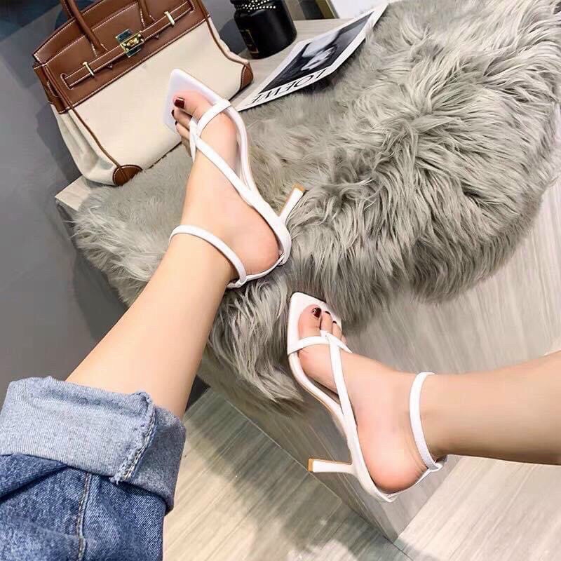 Sandal nữ xỏ ngón gót nhọn 7cm