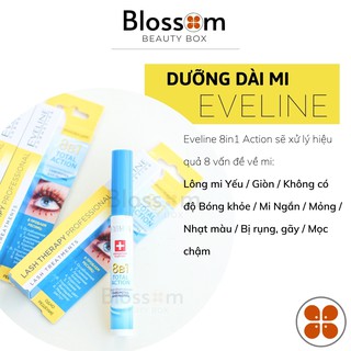 Mascara chuốt dưỡng dài mi EVELINE 8 in 1