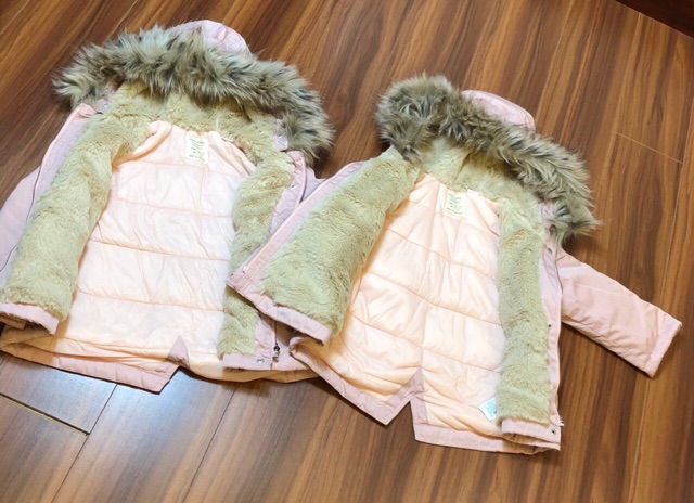 Áo parka hồng baby girl