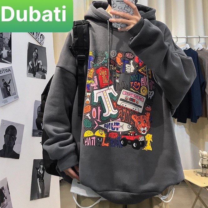 ÁO KHOÁC HOODIE HARAJUKU PHONG CÁCH HÀN QUỐC TRẺ TRUNG THỜI TRANG - HARAJUKU- DUBATI FASHION