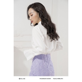 Áo sơ mi trắng bèo tay thiết kế Elise FW2009030TLWOWH