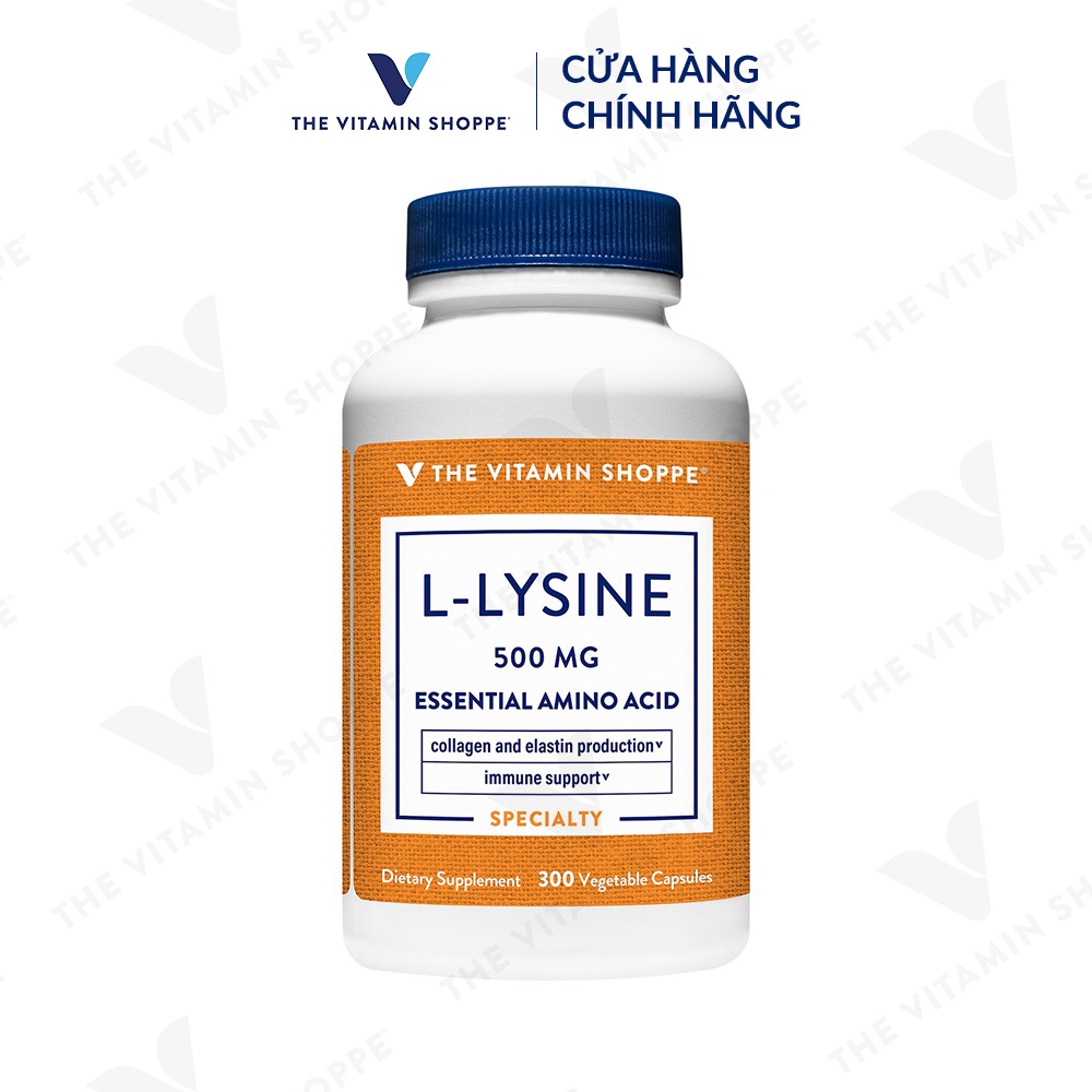 Viên uống tăng cường sức đề kháng THE VITAMIN SHOPPE L-lysine 500 MG 100/300 viên