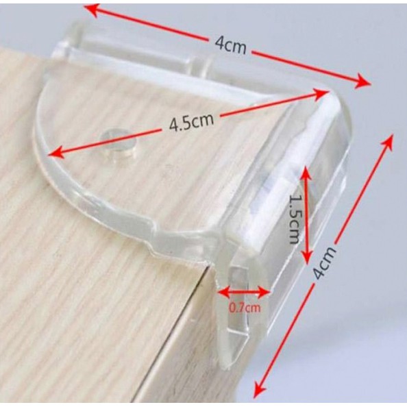 Miếng Bịt Góc Bàn, Bọc Cạnh Bàn Silicon Tránh Va Đập - An Toàn Cho Bé Và Người Già
