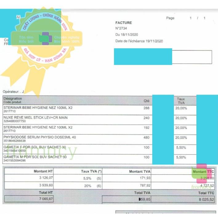 Xịt mũi cá heo màu cam và vàng cho trẻ sơ sinh giúp vệ sinh và giảm vie^m mũi Sterimar, Pháp Mama Baby VN