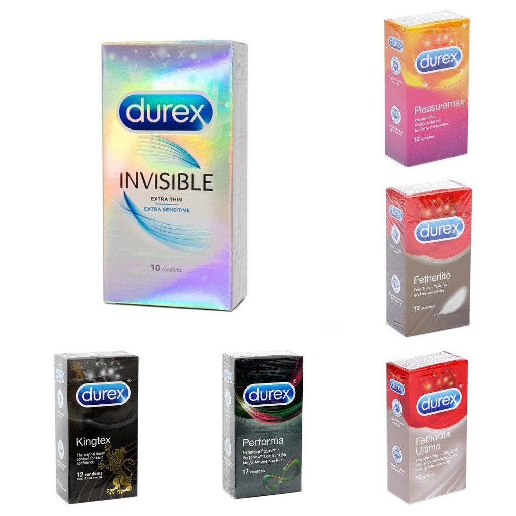 [che tên sp] Bao Cao Su Durex Hộp 10 & 12 Cái