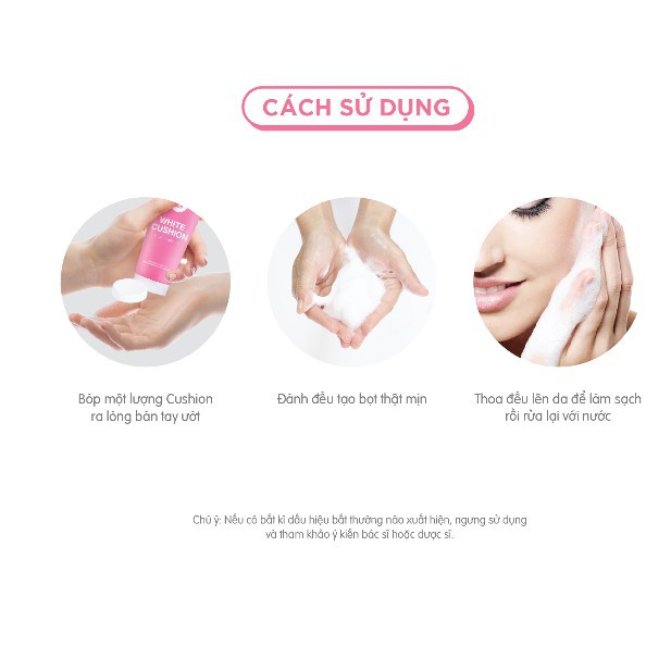 Sữa rửa mặt tạo bọt trắng da Cathy Doll White Cushion Facial Foam Cleanser 120ml