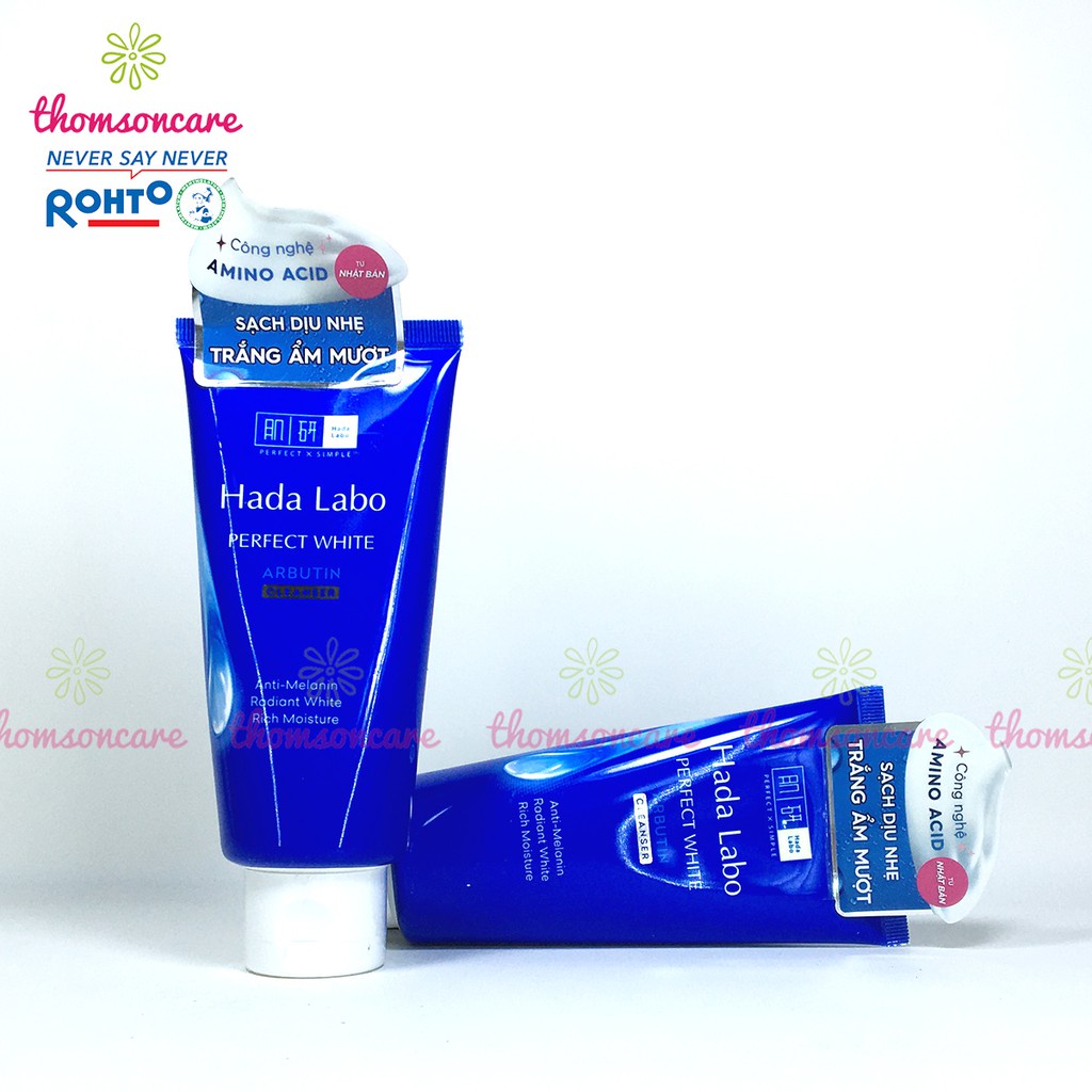 Viên uống trắng da DHC Adlay, sữa rửa mặt Hadalabo giúp trắng da đẹp da kết hợp cùng kem Acnes Pure White ngăn ngừa mụn