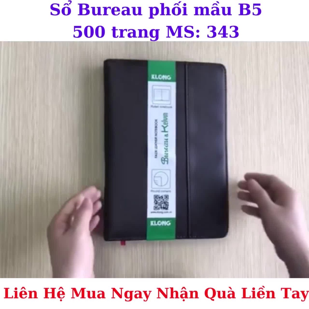 Sổ da 500 trang B5 siêu dày dùng để làm sổ công nợ, sổ tính tiền.