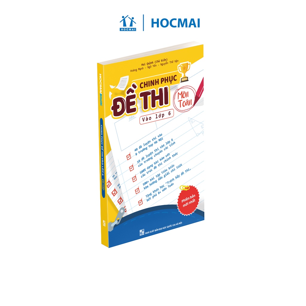 [LIFEMALL9915 - 12% đơn 99K] Sách - Chinh phục đề thi vào lớp 6 môn Toán