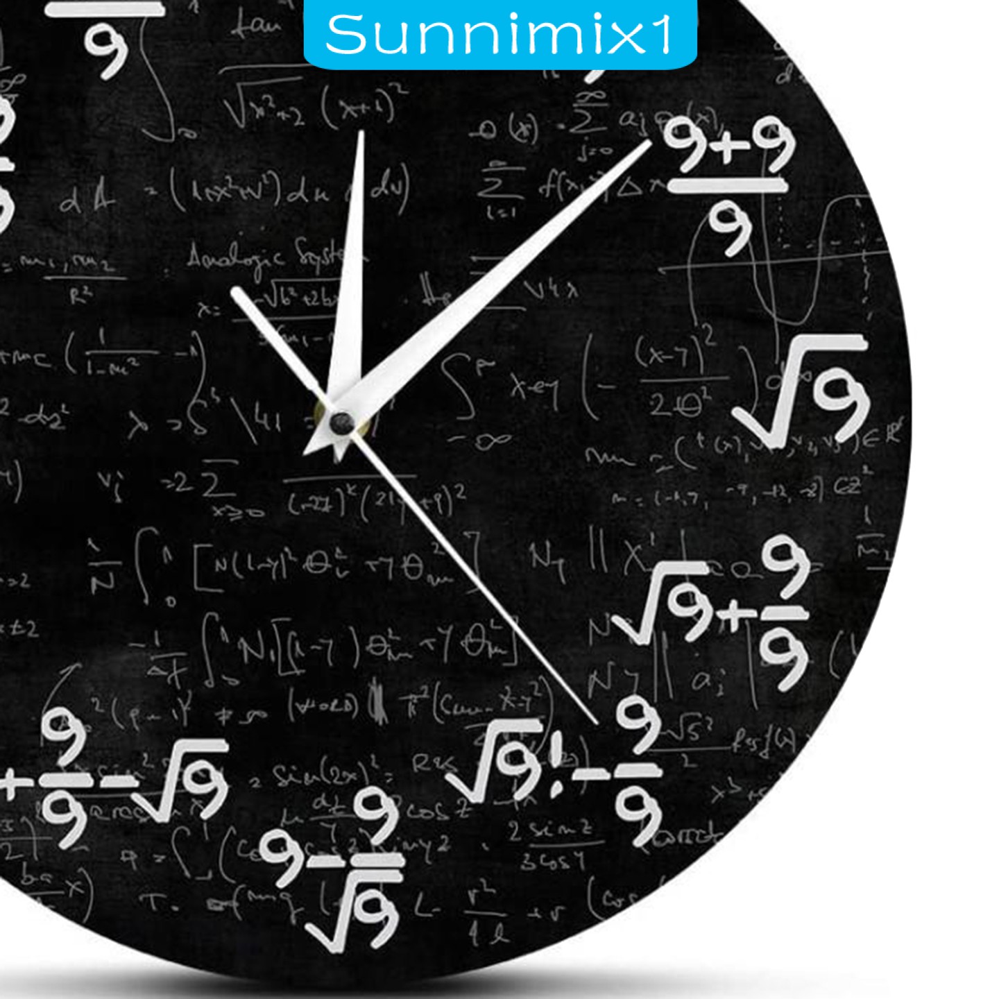 Đồng Hồ Treo Tường Toán Học 9 "sunnimix1