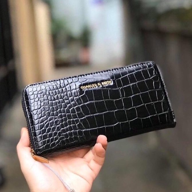 Ví nữ dài, ví nữ cầm tay da rắn trẻ trung, năng động phong cách hàn quốc