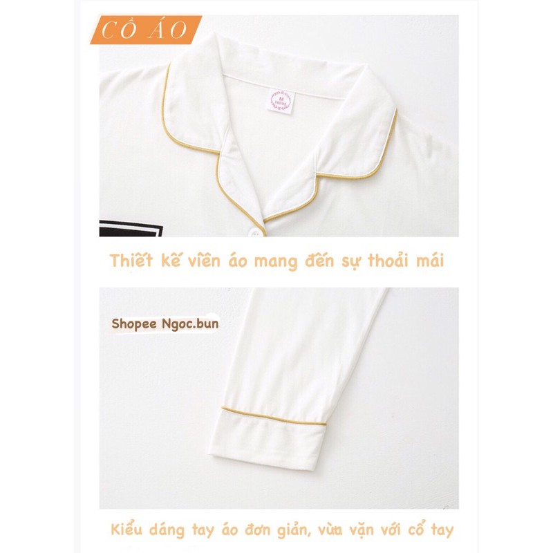 CBộ ngủ dài tay Cotton QC chất mềm mịn(giá gồm 2% phí ) [có sẵn] | BigBuy360 - bigbuy360.vn