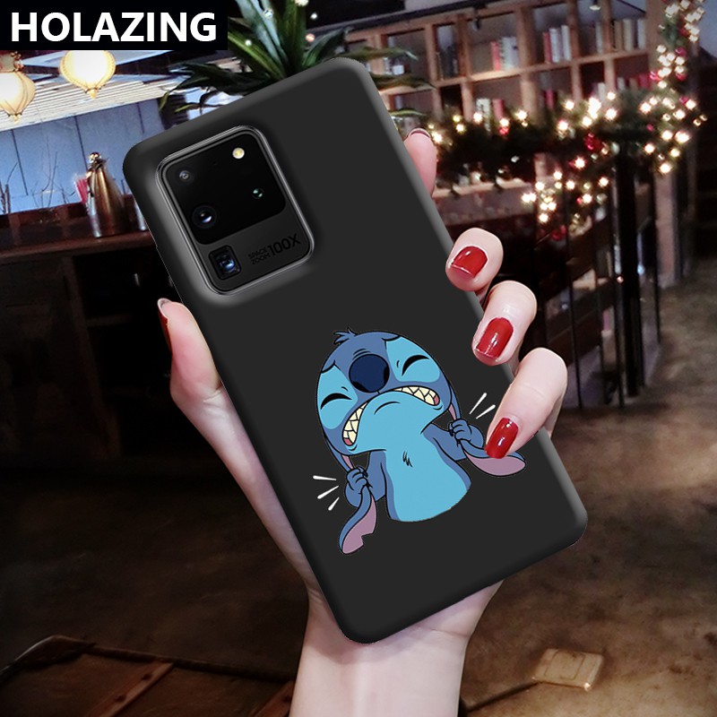 Samsung Galaxy S20 FE Samsung Note 20 Ultra 10 Plus 9 S10 Plus 5G S9 Candy Color vỏ điện thoại Phone Cases Cute Stitch Soft Silicone Cover