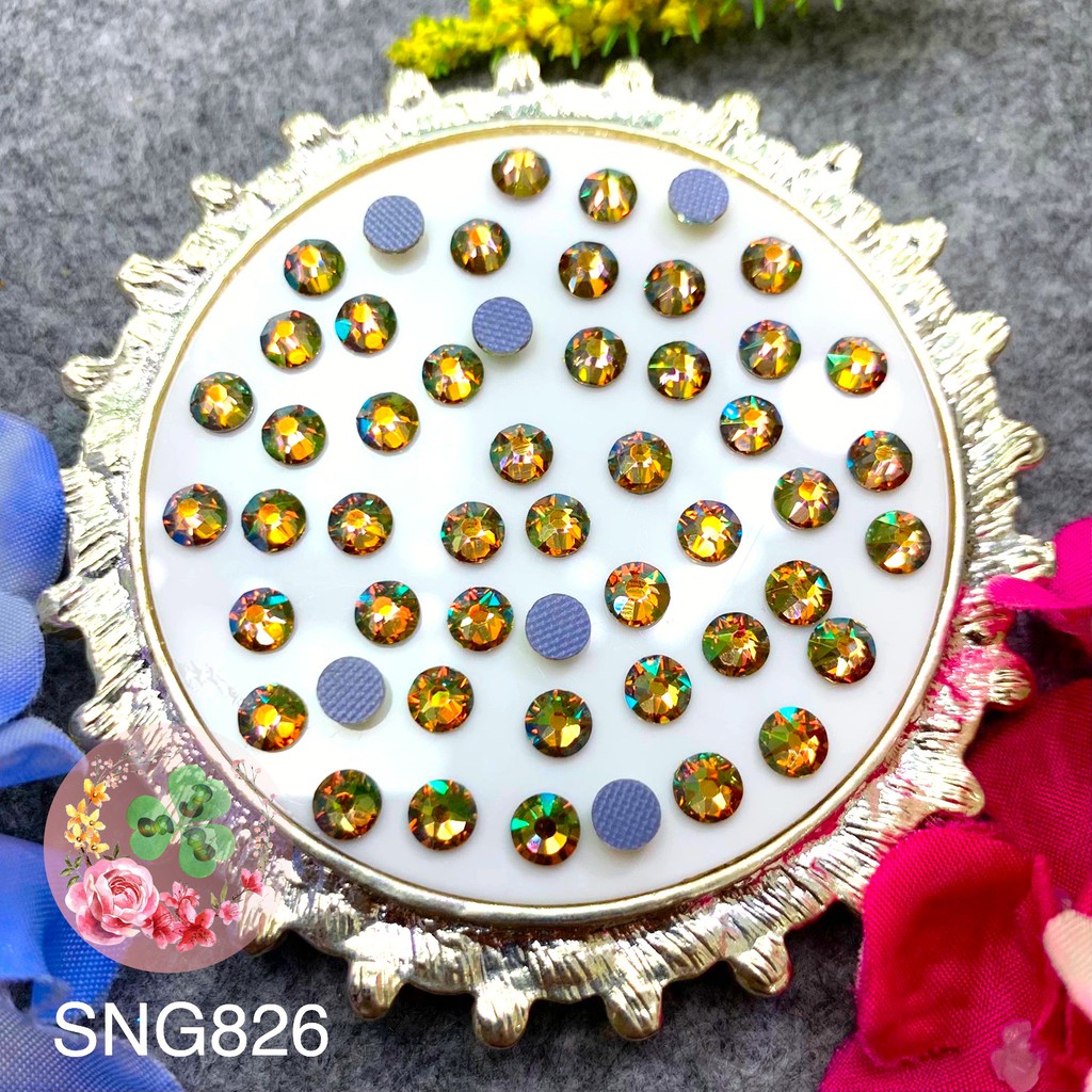 Mã SNG 826 . Đá Chân Lưới &quot;Ghost Light&quot; 16 khía siêu bắt sáng, đính trang trí móng siêu lấp lánh.