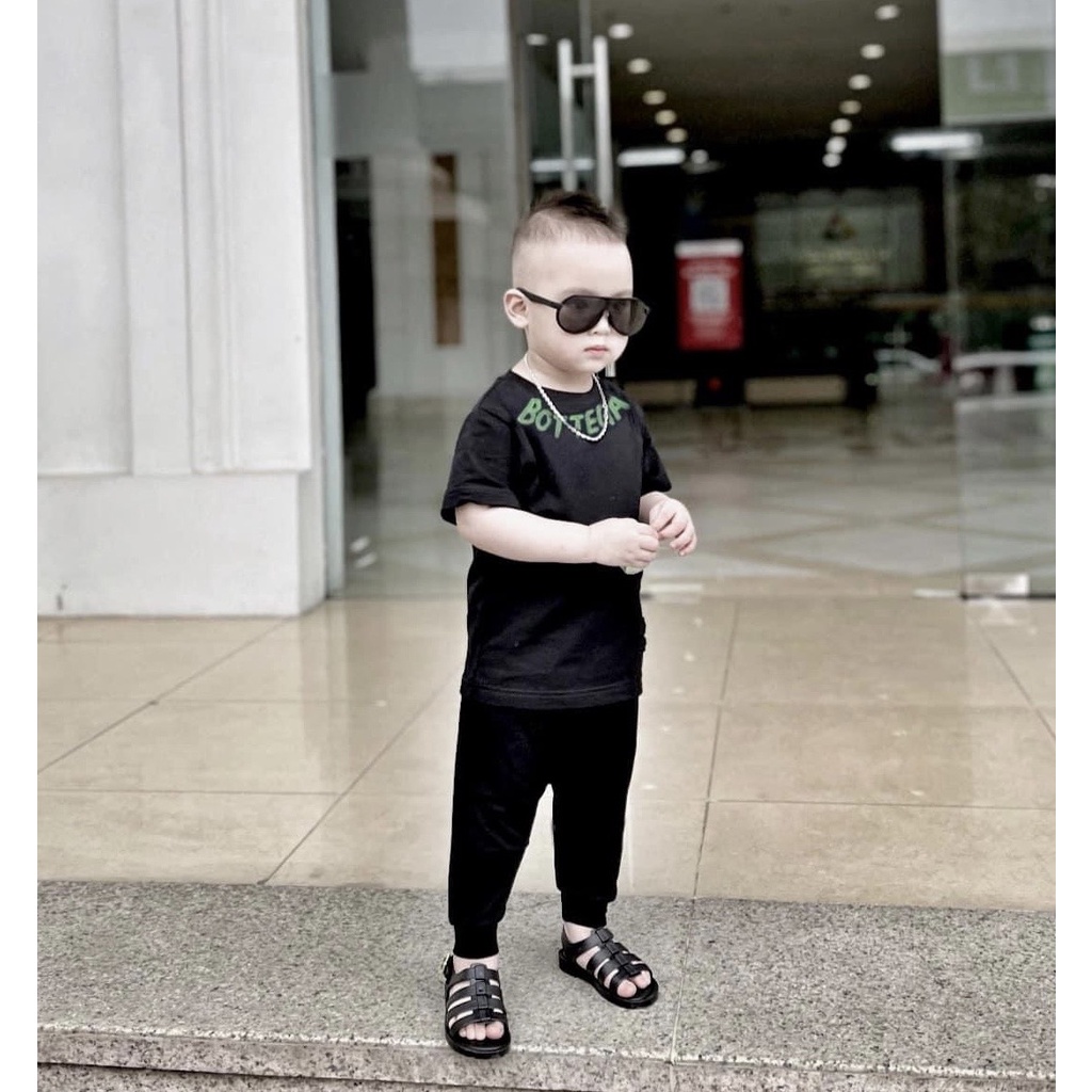 Áo thun Bottega green cho bé , áo thun trẻ em , Kid_genZ