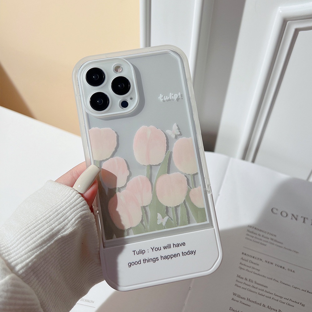 Ốp lưng iphone Ốp Điện Thoại Mềm Trong Suốt Họa Tiết Hoa Cho Iphone 13Promax Apple 12 11 xs xr/Plus/Pro/Max/Mini Dinuo case