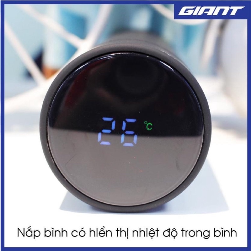 Bình inox giữ nhiệt 500ml có hiện thị nhiệt độ GIANT