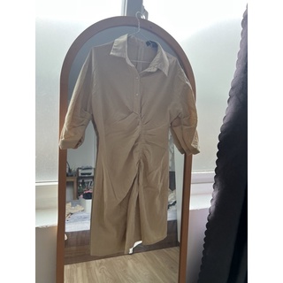 Thanh lý cocosin - đầm sơ mi xoắn eo size m