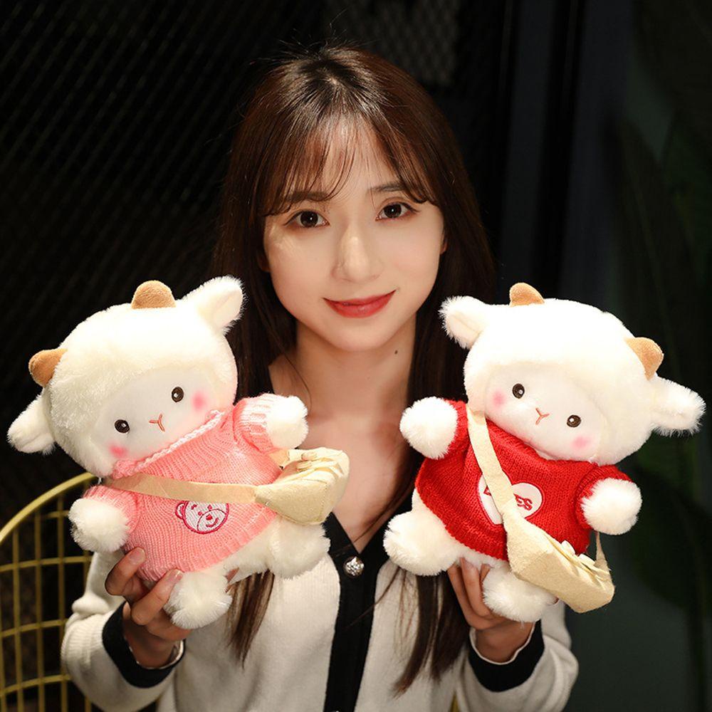 Cừu Nhồi Bông Đồ Chơi Mặc Áo Sweater / Búp Bê Hoạt Hình Dễ Thương Dành Cho Bé