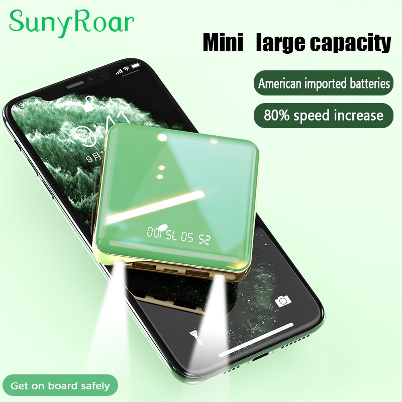 Sạc dự phòng Sunnyroar chính hãng 20000mAh 3 cổng cho Android/Loại C/Iphone