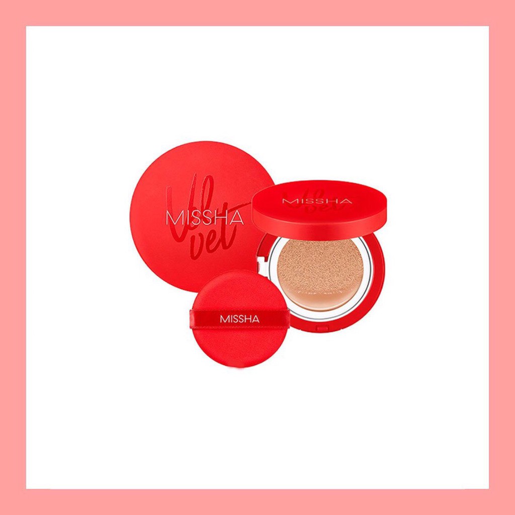 PHẤN NƯỚC MISSHA - Velvet Finish Cushion SPF 50+/PA+++ 15g ( Hộp Đỏ )