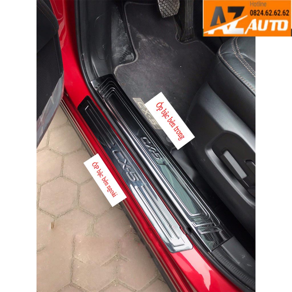 Ốp bậc cửa , Nẹp bước chân Mazda CX-5, CX5 2018 –2023 Titan