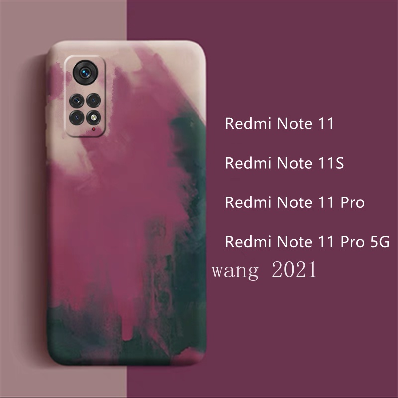 Ốp Điện Thoại Silicone Mềm Màu Nước Chống Rơi Cho Xiaomi Redmi Note 11 / 11S / 11Pro 5G 4G