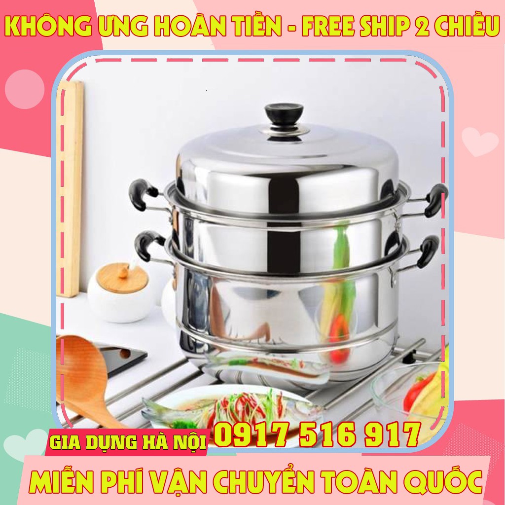 Nồi hấp 3 tầng inox 28cm