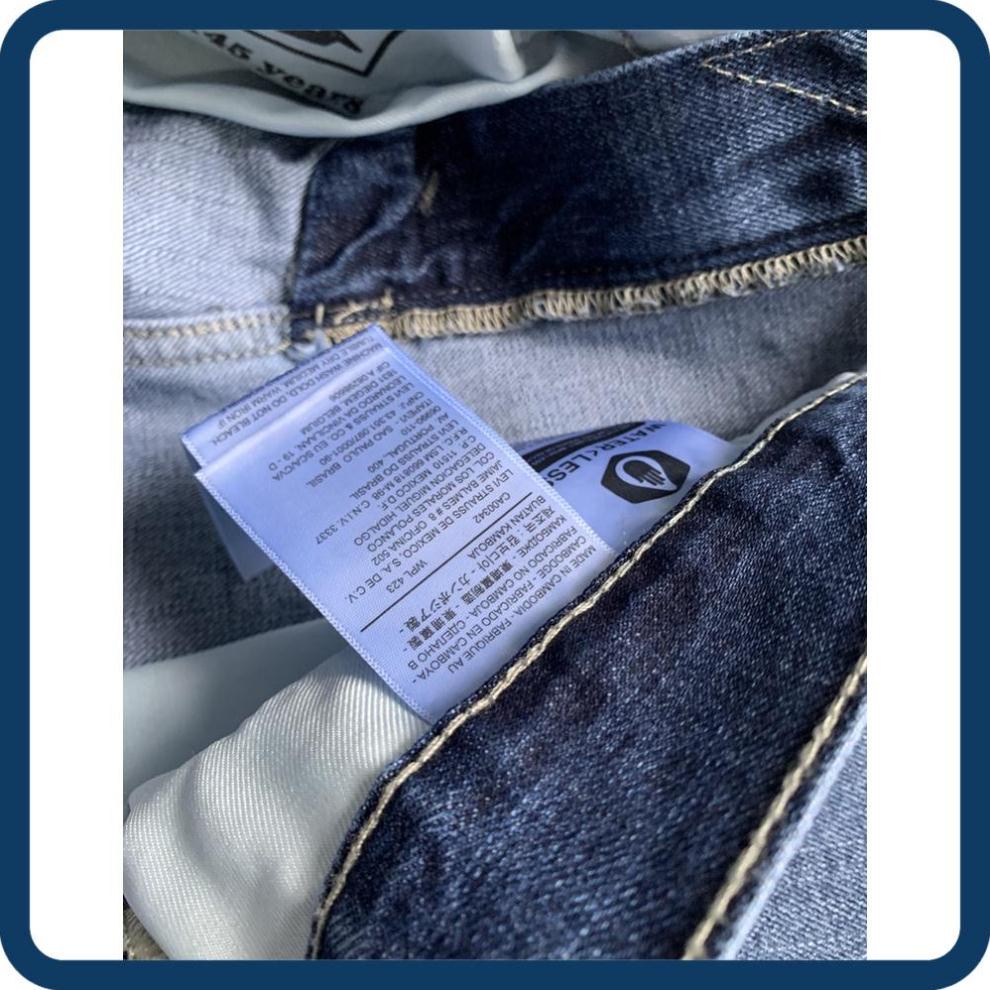 SALE GIÁ VỐN quần jean short nam le511 màu xanh trung ống rộng dài qua gối hàng vnxk