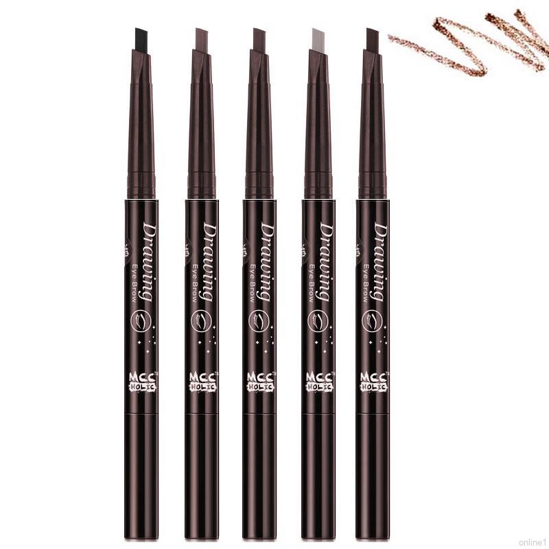 Bút kẻ mày 2 đầu dạng xoay dễ vẽ chống thấm nước | BigBuy360 - bigbuy360.vn