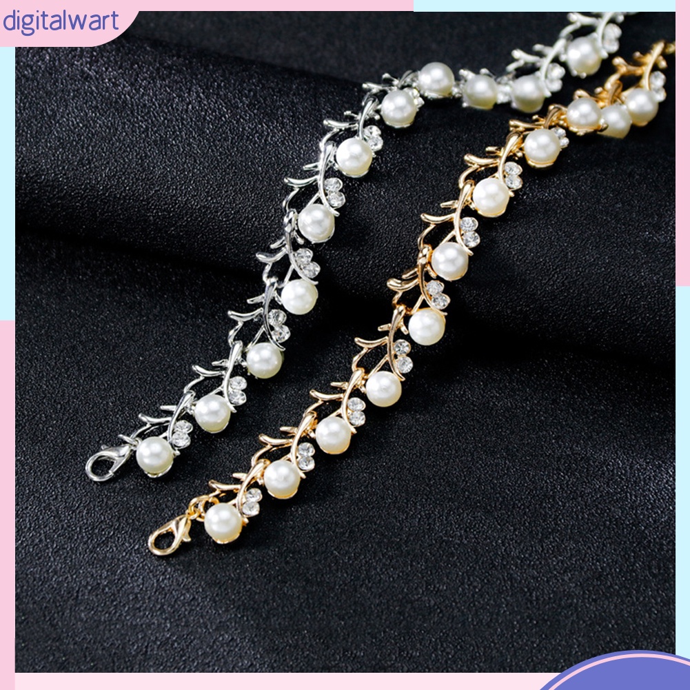 Bộ Trang Sức Đính Ngọc Trai Nhân Tạo Thời Trang Sang Trọng Dành Cho Nữ