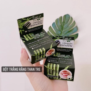 Lốc 12 Hộp Kem Tẩy Trắng Răng Than Tre Hoạt Tính Herbal Charcoal Thái Lan