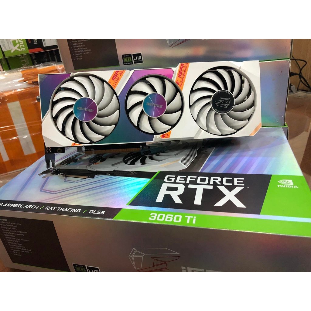 Card màn hình Colorful iGame RTX 3060 ti Ultra White OC 8G