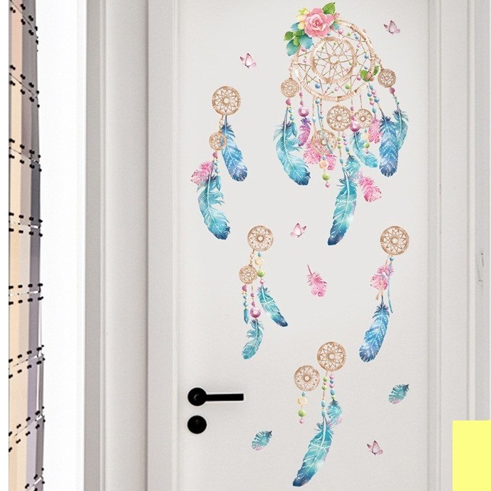 Tranh decal dán tường DREAM CATCHER siêu đáng yêu - Decal dán tường phòng khách️