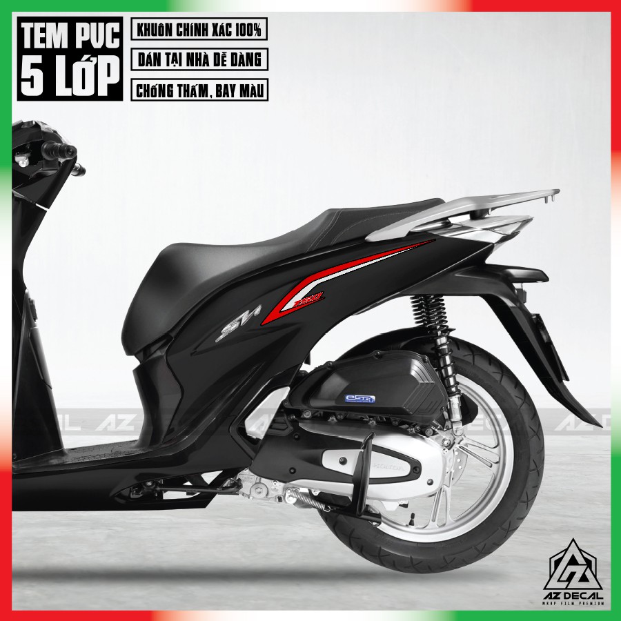 Tem Chỉ Xe SH Chữ 150i | SH17 | Tem Xe SH 2012 - 2022 Decal Cao Cấp Chống Bay Màu, Chống Thấm Nước, Dễ Dán