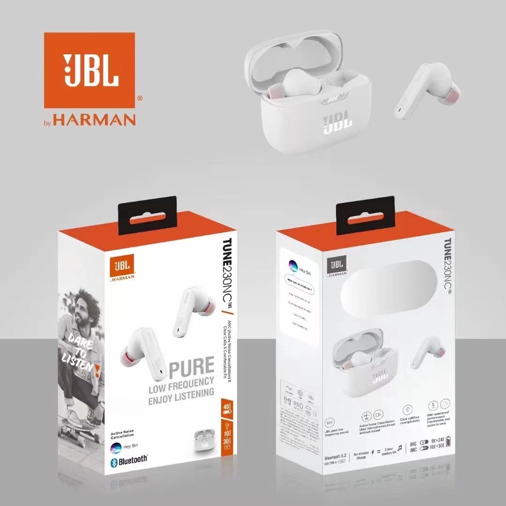 Tai Nghe Nhét Tai Bluetooth Không Dây Chống Tiếng Ồn Thông Minh JBL 230NC TWS 2022 Mới
