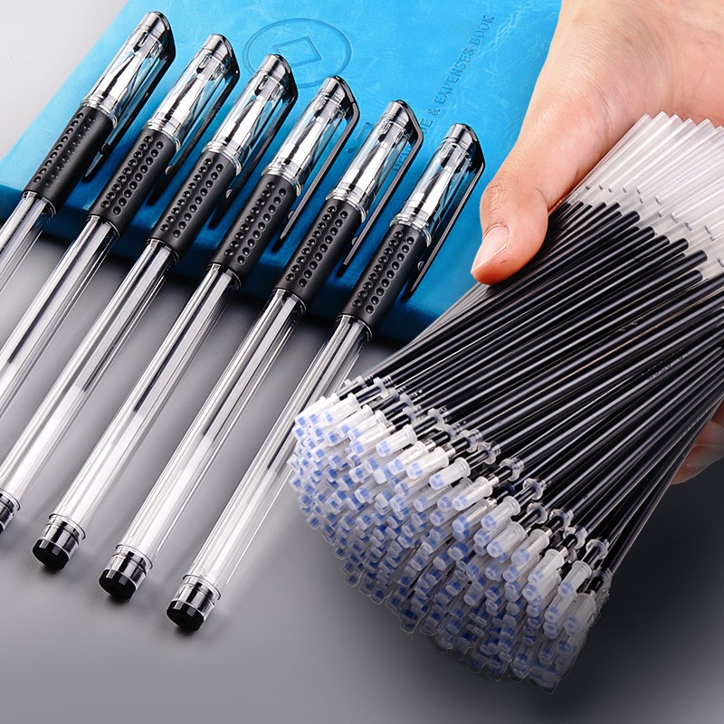 Bộ Ngòi Bút gel Ngòi 0.5mm Màu Đen / Xanh Dương / Đỏ