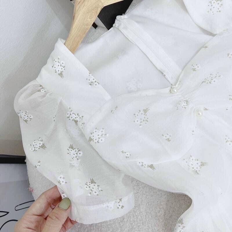 ĐẦM MAXI HOA XẾP LY NGỰC ĐUÔI CÁ ✨