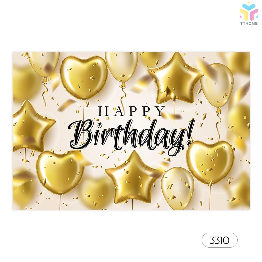 Phông Nền Chụp Ảnh 7x5ft Happy Birthday Cho Người Lớn # 3310