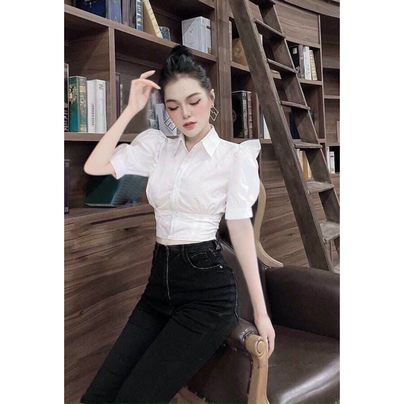 áo croptop somi bigsize 55->90kg ảnh thật