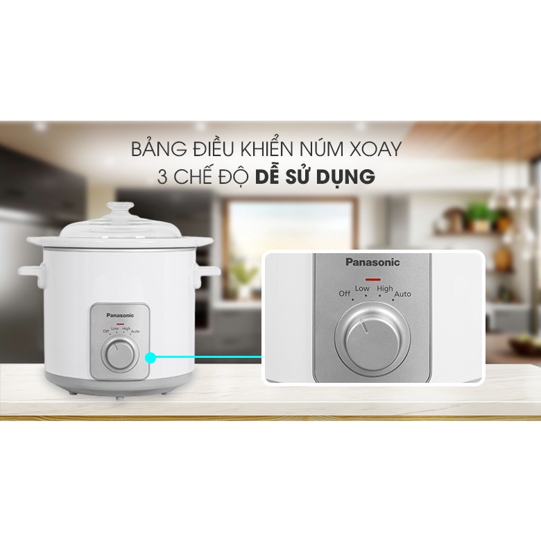 NF-N30ASRA - Nồi nấu chậm Panasonic 3 lít NF-N30ASRA- Hàng chính hãng - Smart House