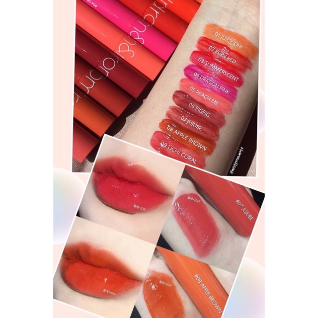 ( sẵn 13 màu ) Son tint ROMAND JUICY LASTING TINT