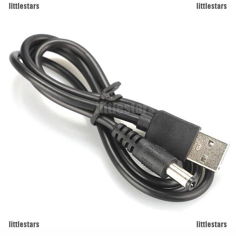 Dây cáp sạc chuyển giắc cắm USB sang cổng cắm DC 5V nhiều kích thước 2.5/3.5/4.0/5.5mm tùy chọn