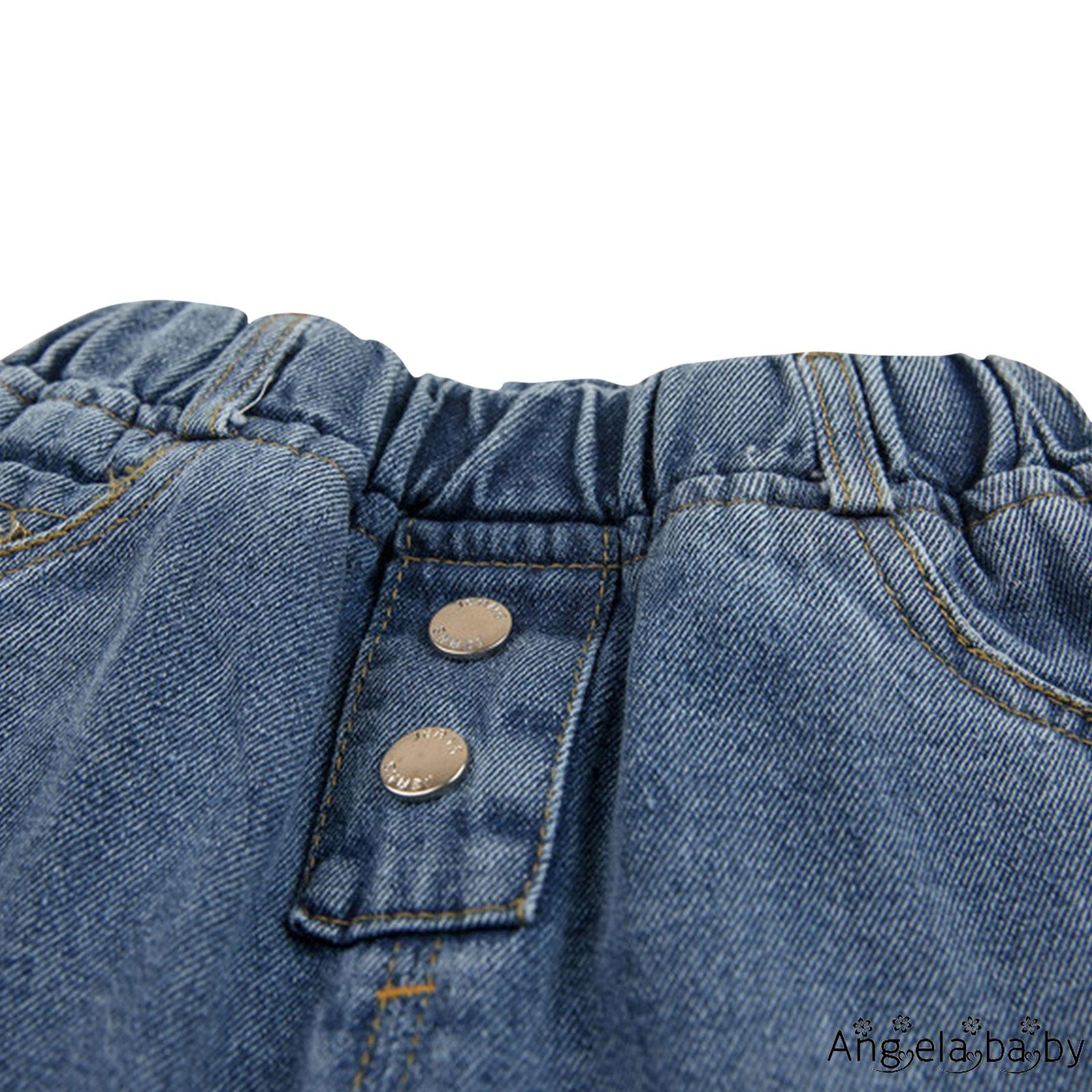 Quần Jeans Rách Lưng Thun Thời Trang Cho Nữ