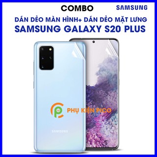 Dán màn hình Samsung Galaxy S20 Plus và dán lưng Samsung S20 Plus PPF cao cấp dẻo trong suốt - combo2