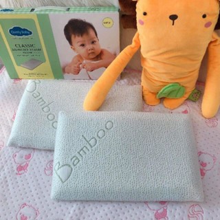 Gối cao su non chống ngạt vỏ sợi tre Comfy Baby Malaysia